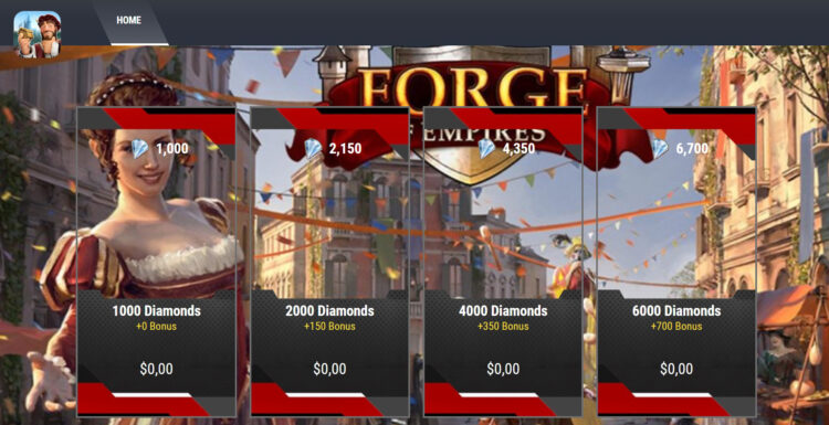 best way to get diamonds in forge of empires